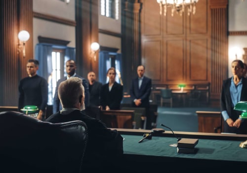 Who represents the person accused of a crime in court?
